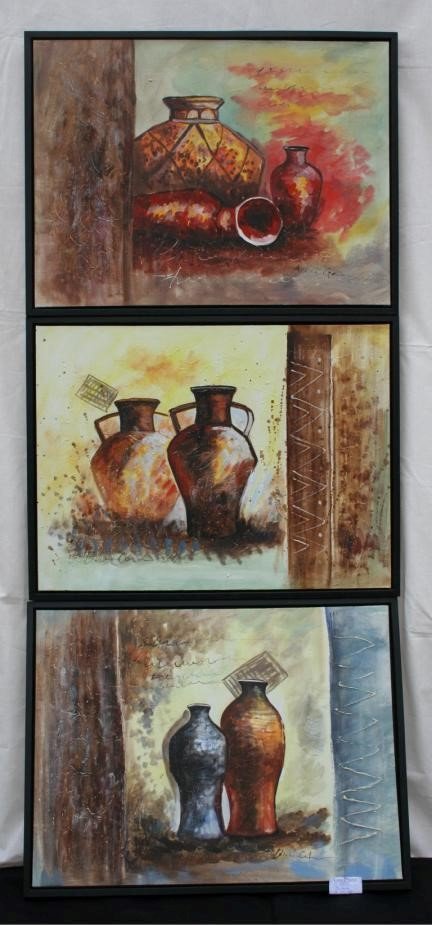 Bilde krukker ass.sv.ram.60x80