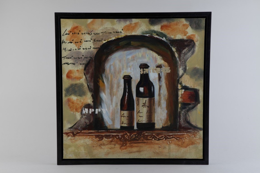 Bilde vinfl.ass.sv.ramme 50x50
