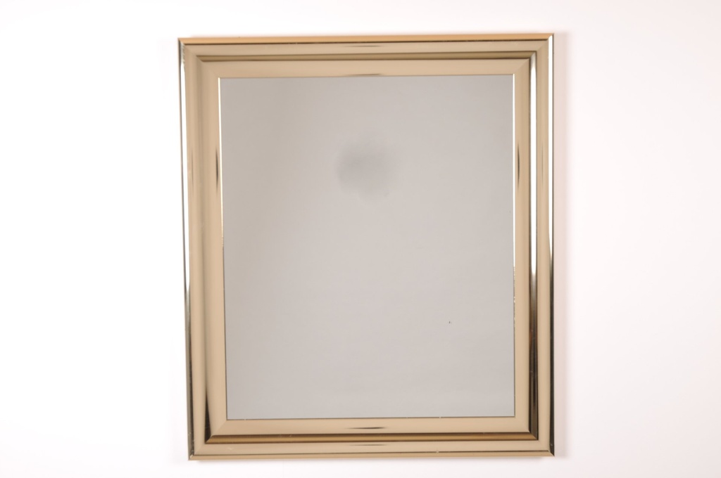 Speil i blank + gylden, 120 x 80 cm