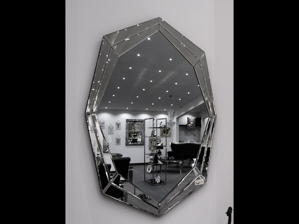 Ovalt speil m/speilramme, 90 x 61 cm