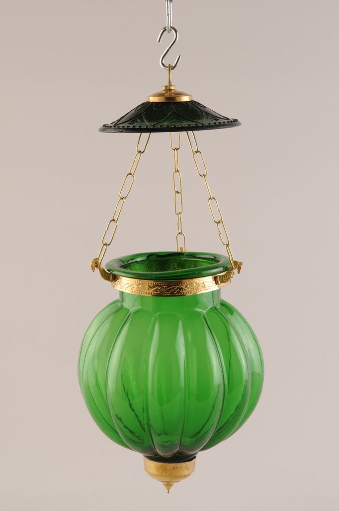 Glasslykt,heng.grønn H43 Ø17  