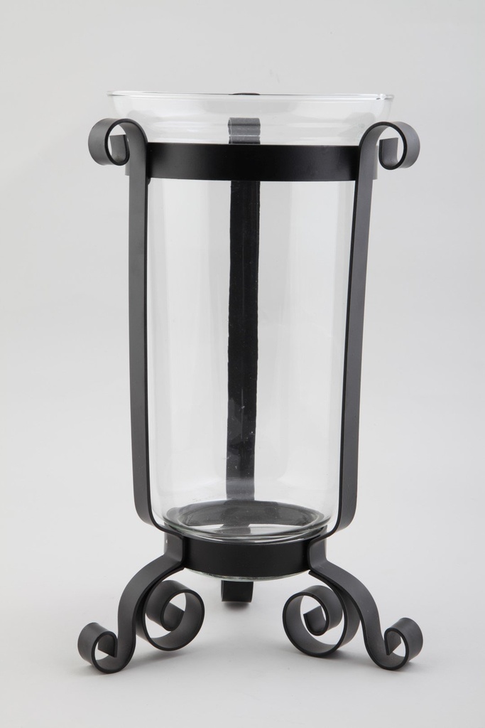 [60005] Lysglass i sv.jernsta.H33 Ø18 