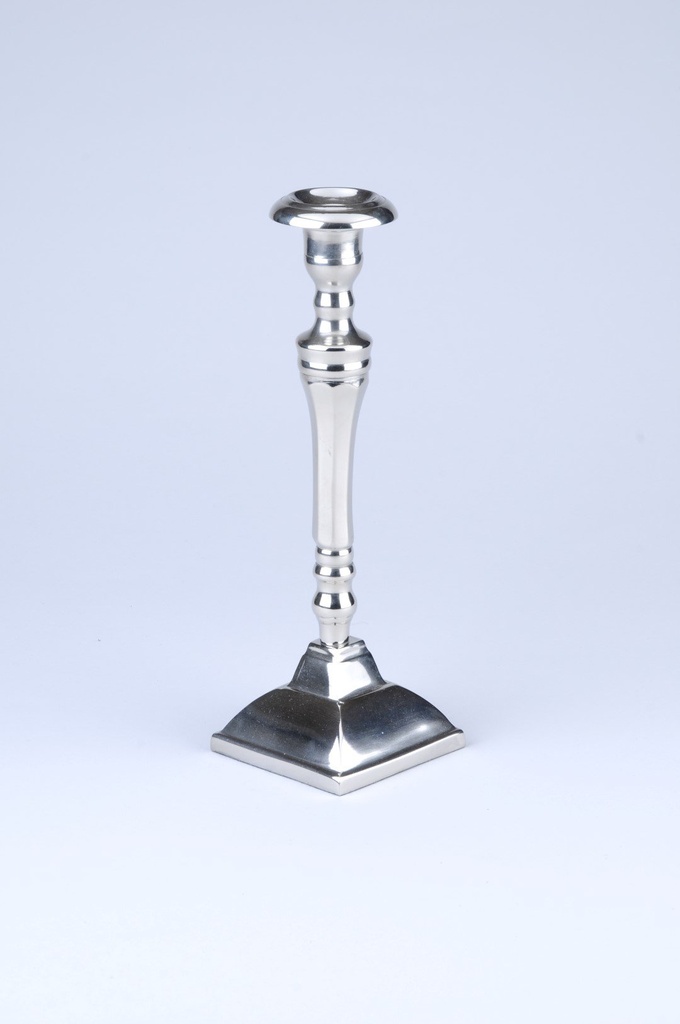 [60263] Lysestake i nikkel for kronelys, H - 26 cm