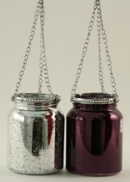 Lysglass sølv  H-11 Ø-9       