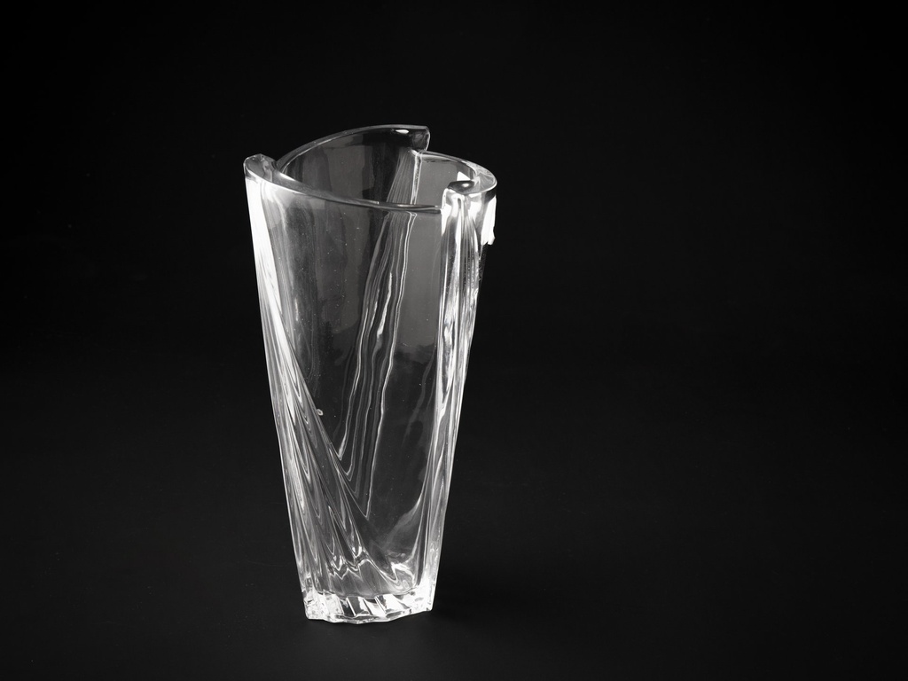 Vase, krystall, dia. 12,4 / H - 24,2 cm