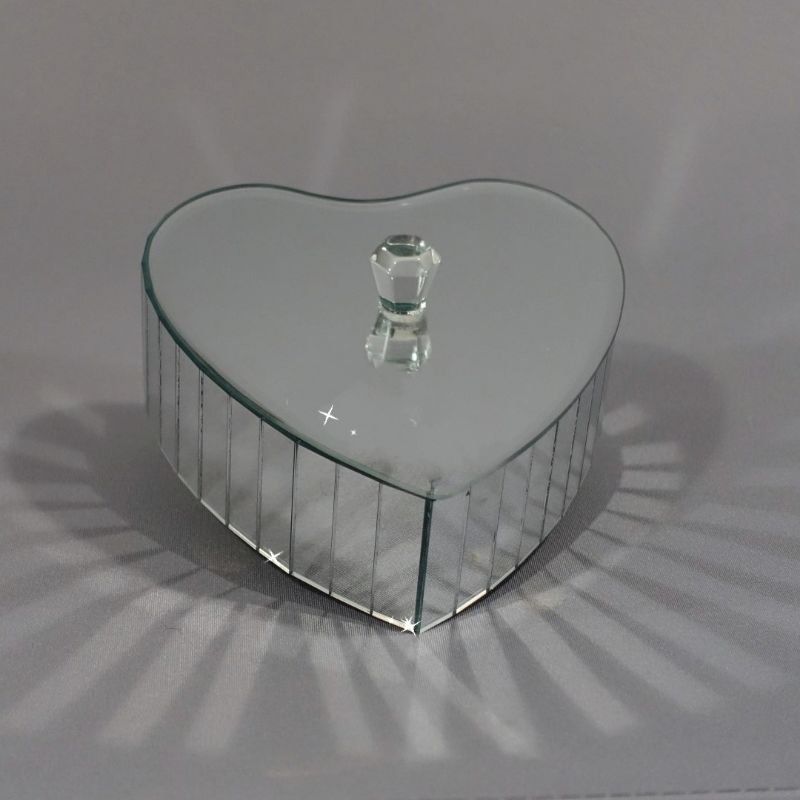 [70498] Hjerteformet speilskrin, 14 x 128 x 6,5 cm