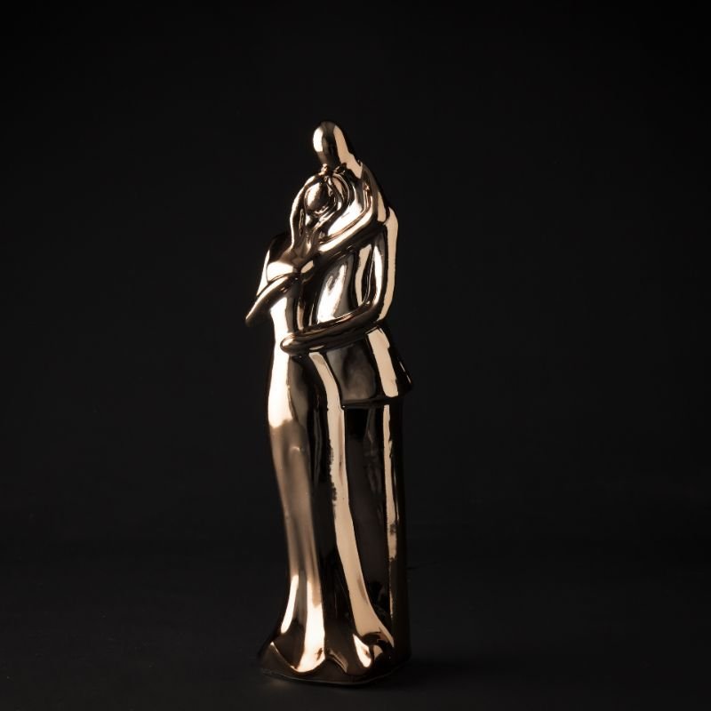 Parfigur i "kobber", H - 28 cm.