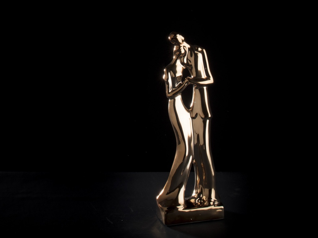 Parfigur i "kobber", H - 29 cm.