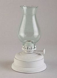 [112951] Oljelampe m.glass,ant.hv. H-20