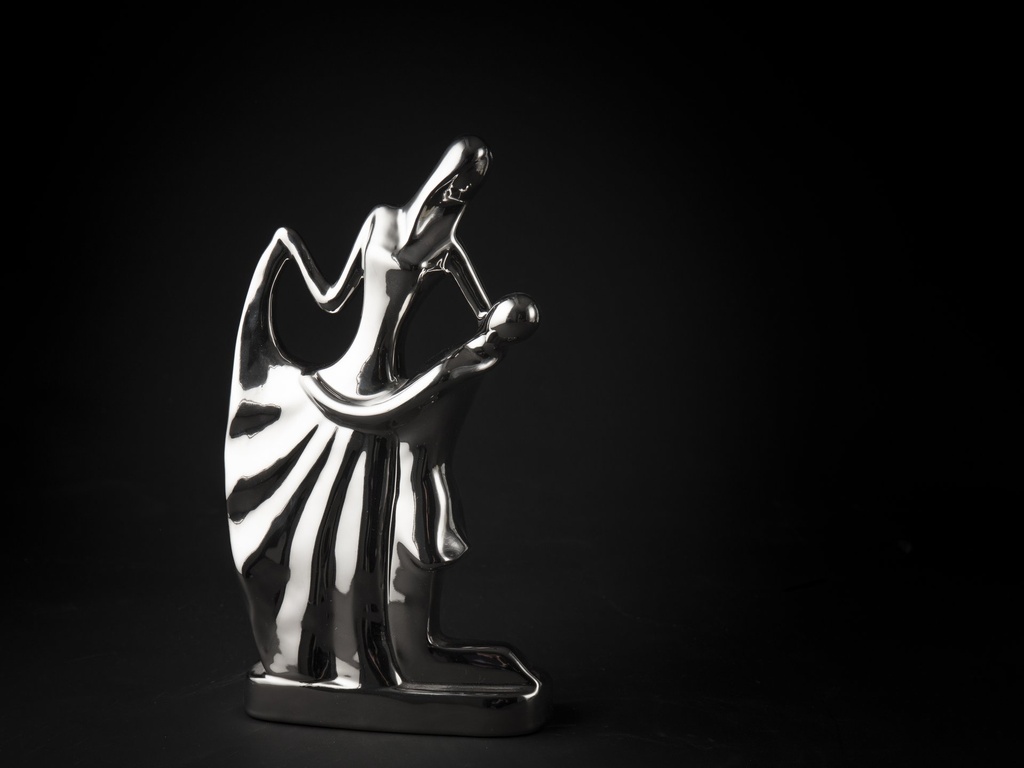 [80223] Figur  blankt sølv, H - 29 cm