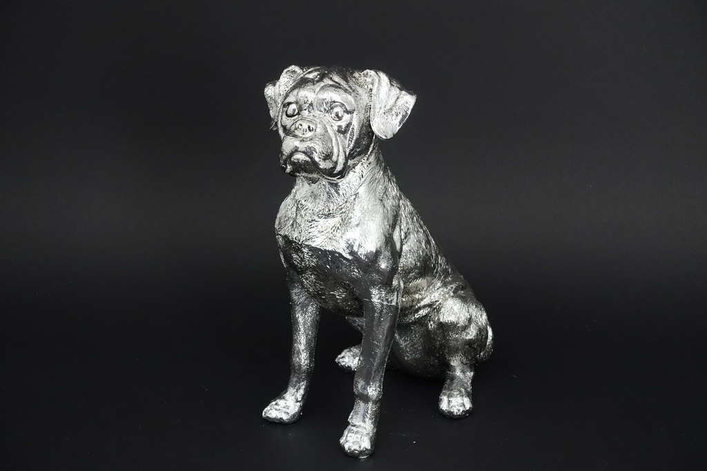 [80340] Boxer, antikk sølv, 30 x 22 x 14,5 cm