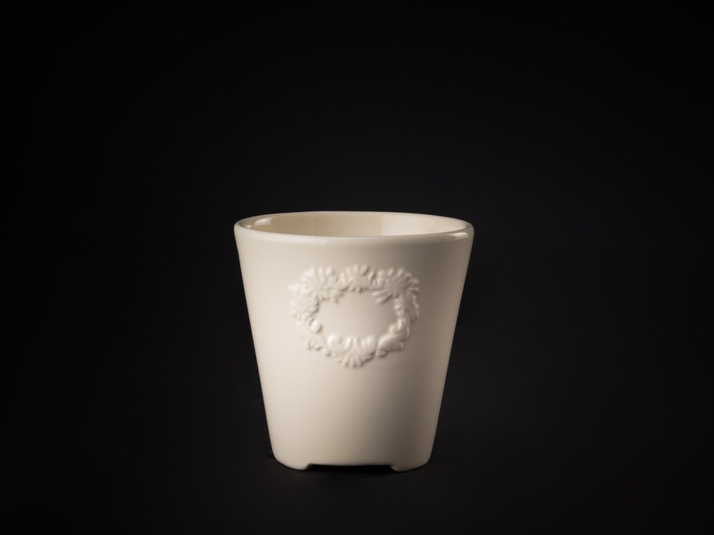 Skjuler m.skål,creme,Ø10x11   