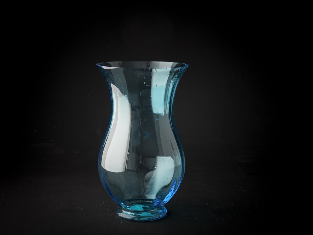 Vase,tulipan,H-25,aqua.       