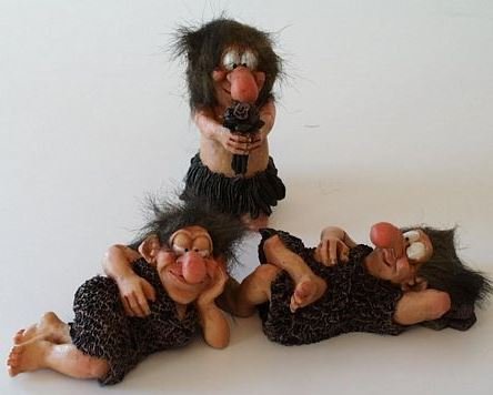 Troll m.blomster  ass. 14 cm  
