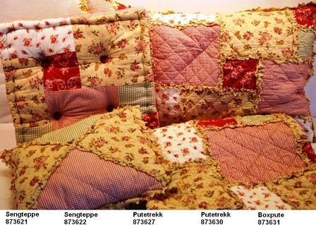 Boxpute 10x43x43 patchw.rød   