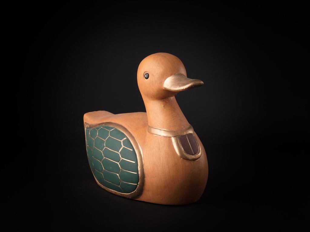 Andefar, brun m/gull/grønn    