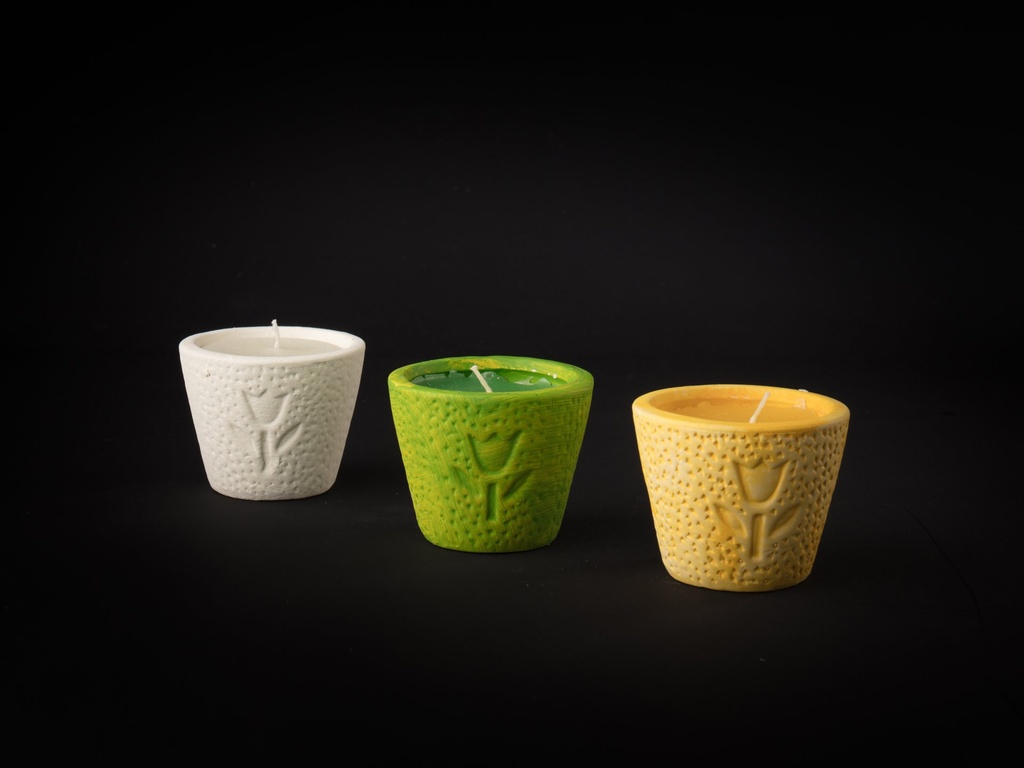 Lys i potte, mix 6.5 cm