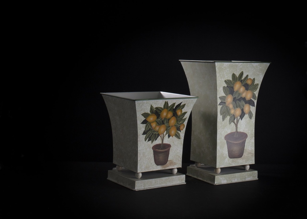 Rosenpotte,firk.,sitron H-28cm