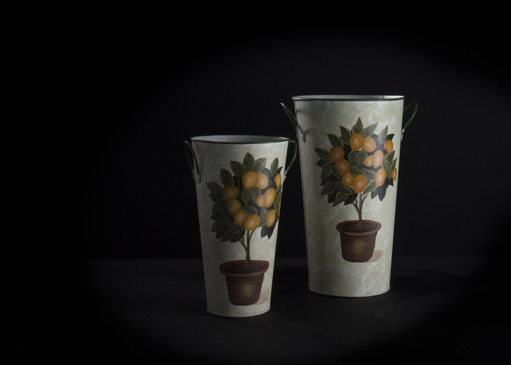 Rosenpotte rund,"sett/2,25-30 cm