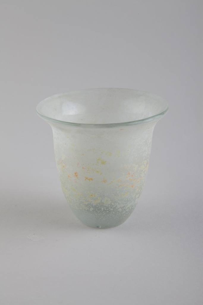 Klokkevase, gul, H-11 cm