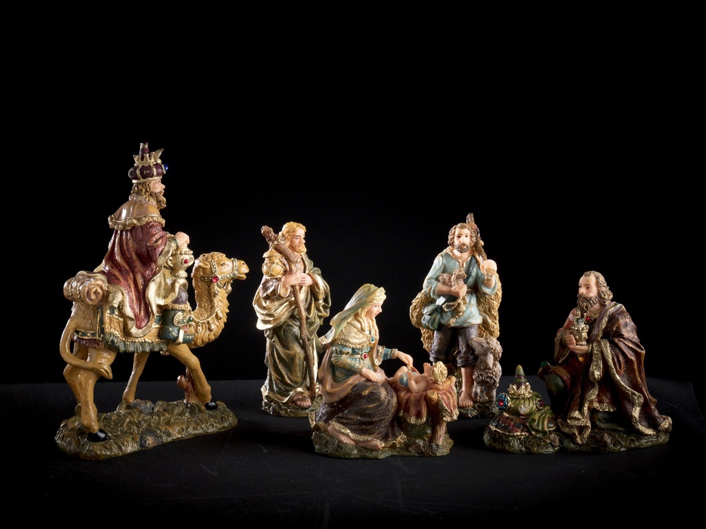 Maria Josef Jesusbarnet og De tre vise konger  sett 5