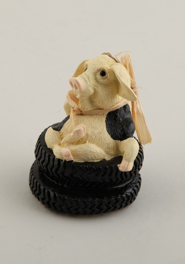 Gris, svartbroget,7 cm, i dekk
