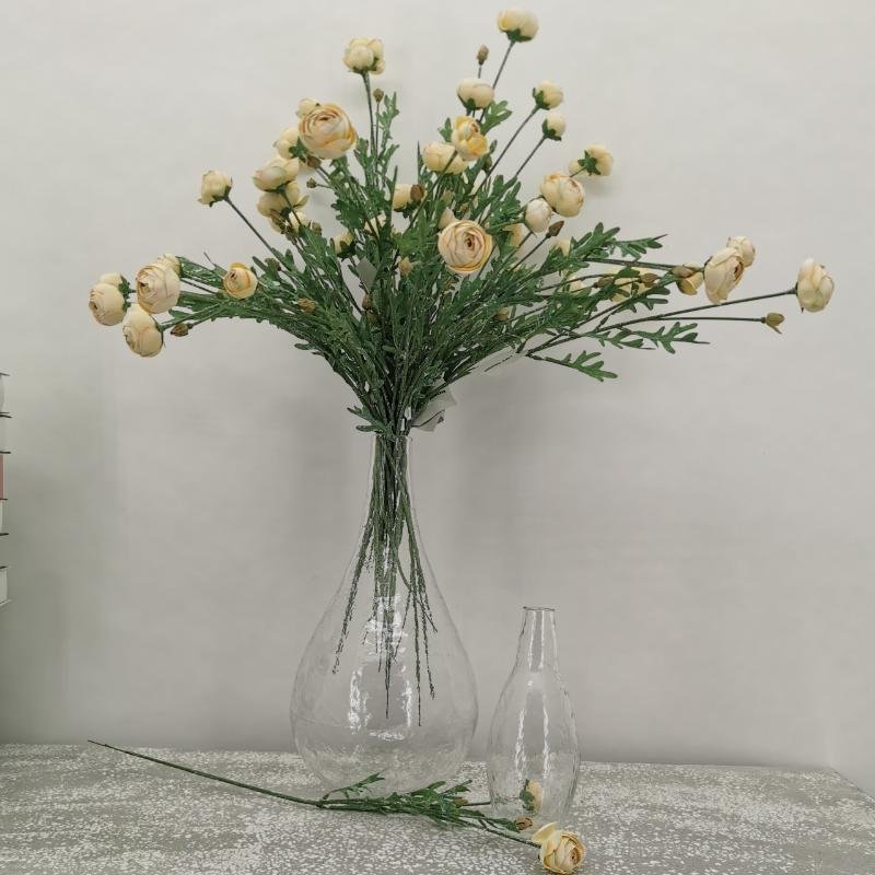 Vase,rustikk/klar,H-38        