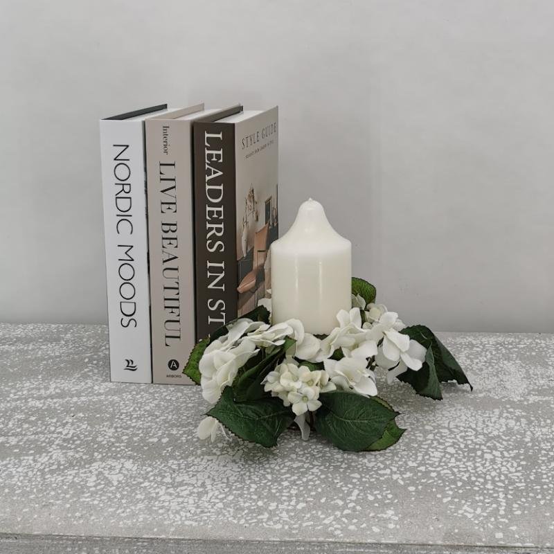 Lyskrans hortensia hvit Ø-25  
