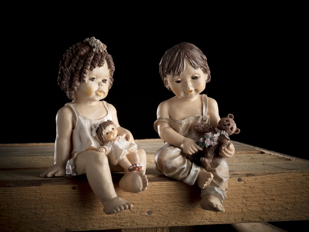 [924035] Figur,"hyllebarn",natur, H-12 