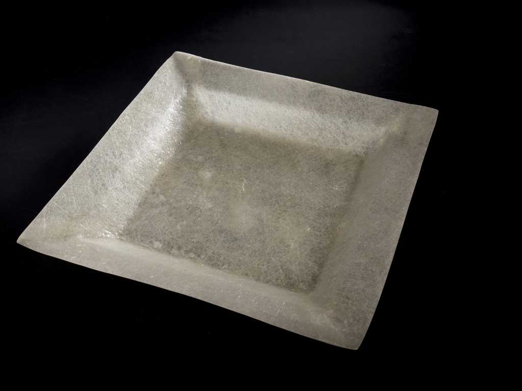 [972300] Fat,glassfiber,brun el.creme, ass, 38 x 38 cm