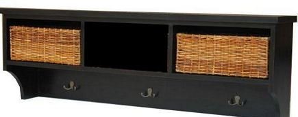 [30005] Vegghylle m/knag.+2 rottingk.  43 x 127 x 28 cm