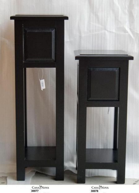 [30077] Pidestall matt svart H90x30x30