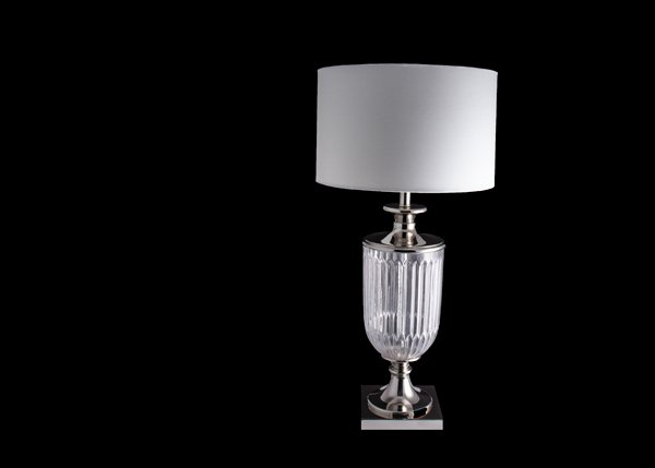 Lampe "cut glass"/metall H-79 