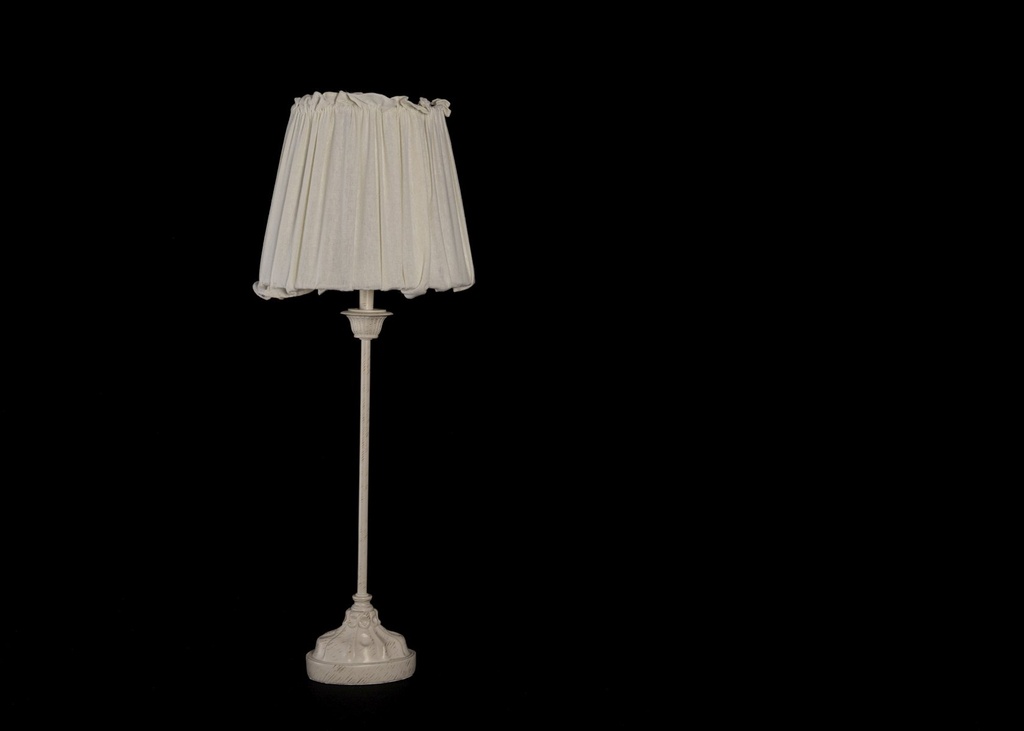 [31198] Lampe  antikk creme  H - 59 cm